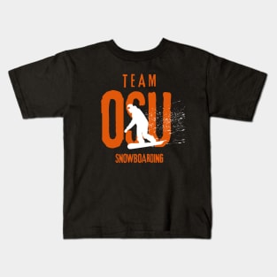 Oregon State Snowboarding Team Kids T-Shirt